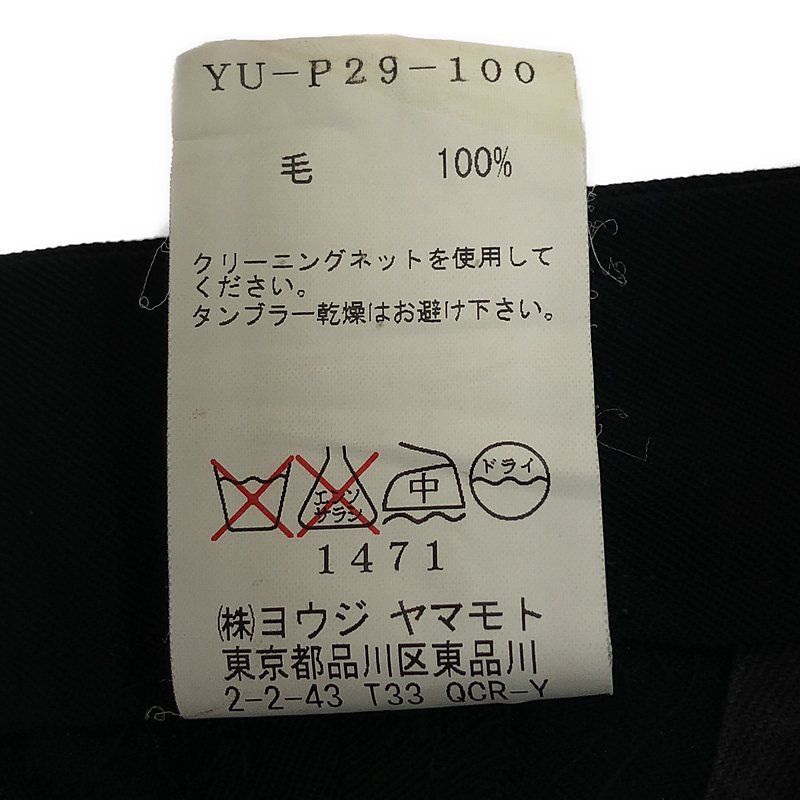 Y's / ワイズヨウジヤマモト ウールギャバジン スラックス パンツ