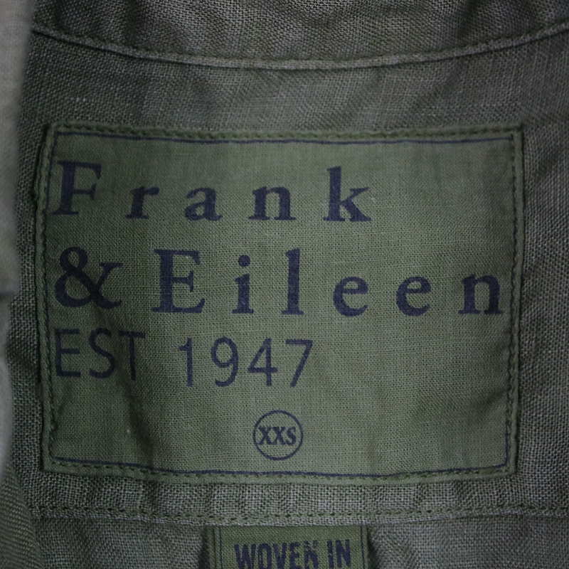 Frank&Eileen / フランクアンドアイリーン リネン製品染め スキッパー長袖シャツ