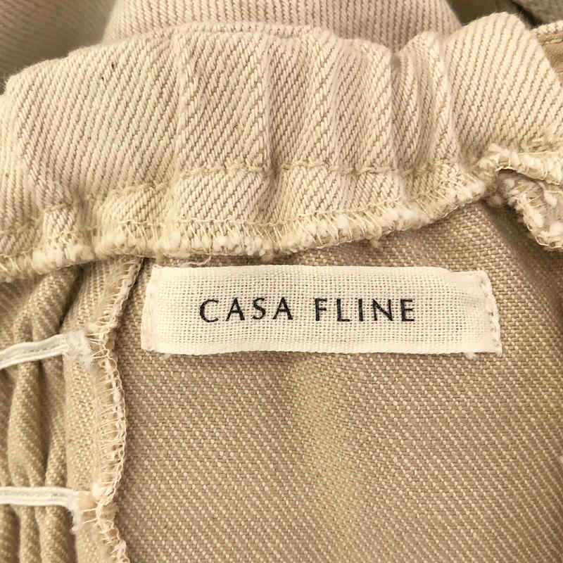 CASA FLINE / カーサフライン フロントホックデニムロングワンピース