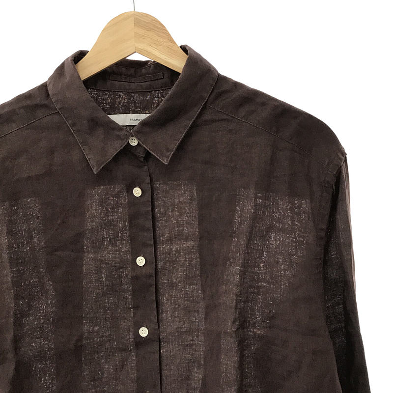 Framework / フレームワーク フレンチリネン 2WAY シャツ