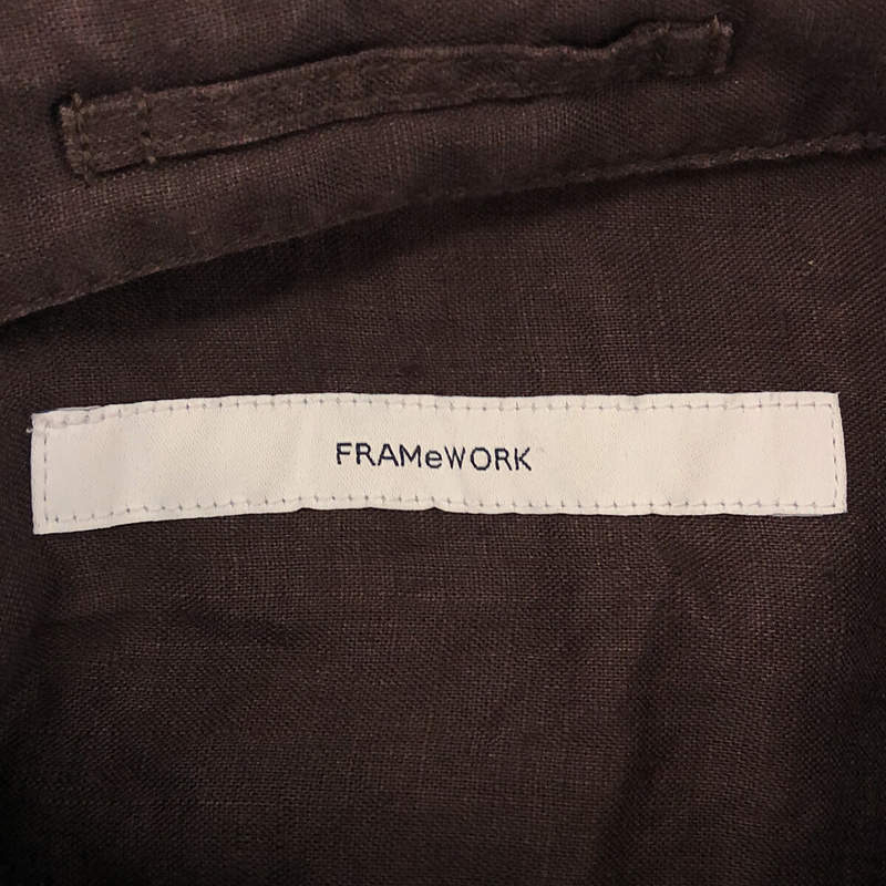 Framework / フレームワーク フレンチリネン 2WAY シャツ