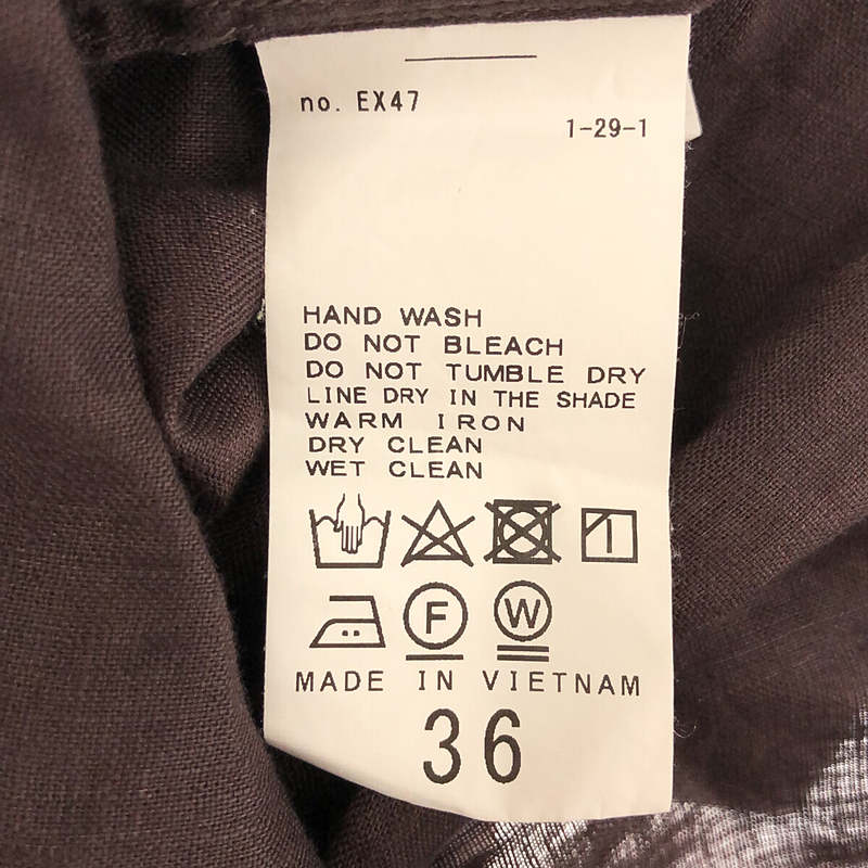 Framework / フレームワーク フレンチリネン 2WAY シャツ