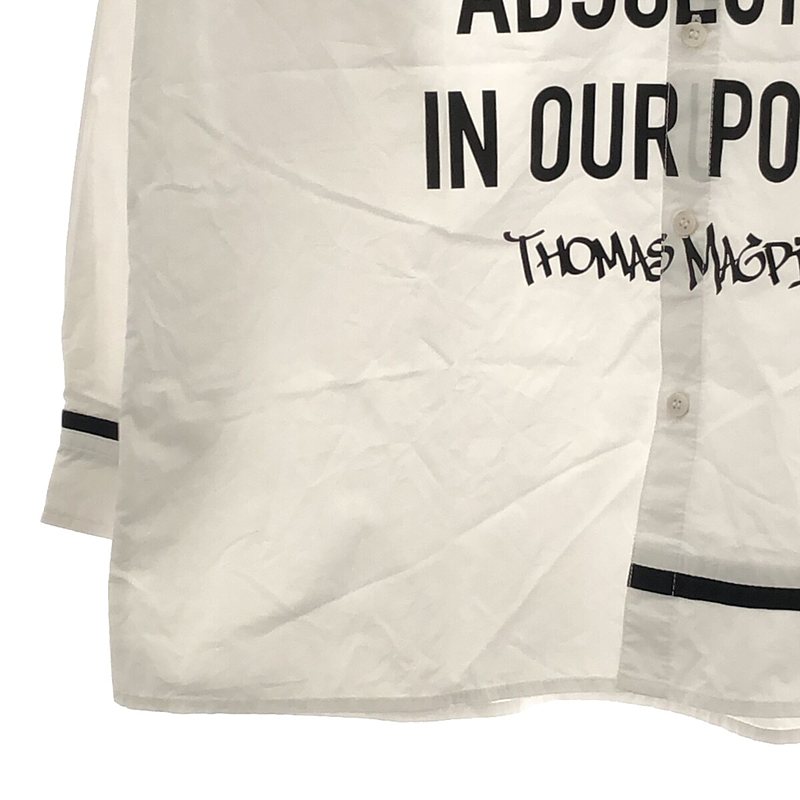 Thomas magpie / トーマスマグパイ メッセンジャー ロゴ シャツ