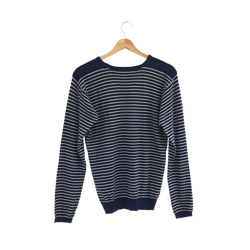 MHL. / エムエイチエルマーガレットハウエル コットン ボーダー ニット