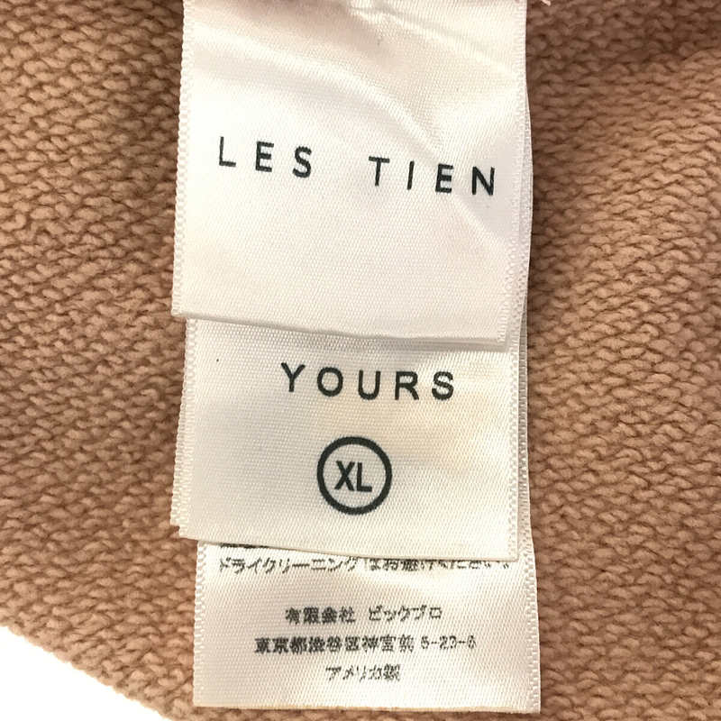 LES TIEN / レスティエン USA製 CROPPED HOODIE コットン クロップド フーディー パーカー