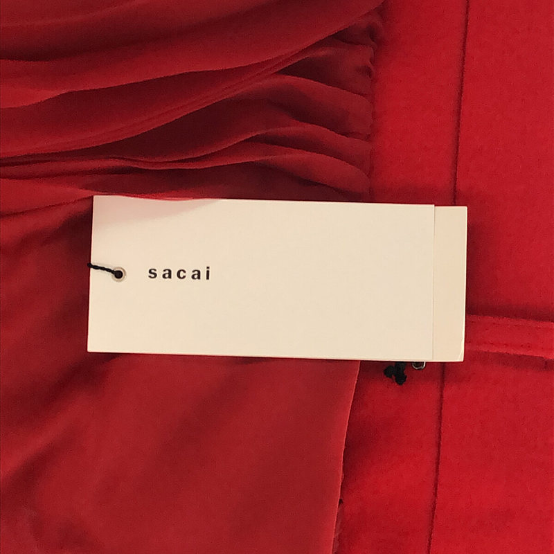 sacai / サカイ Satin Mix Chiffon Mix Skirt 1