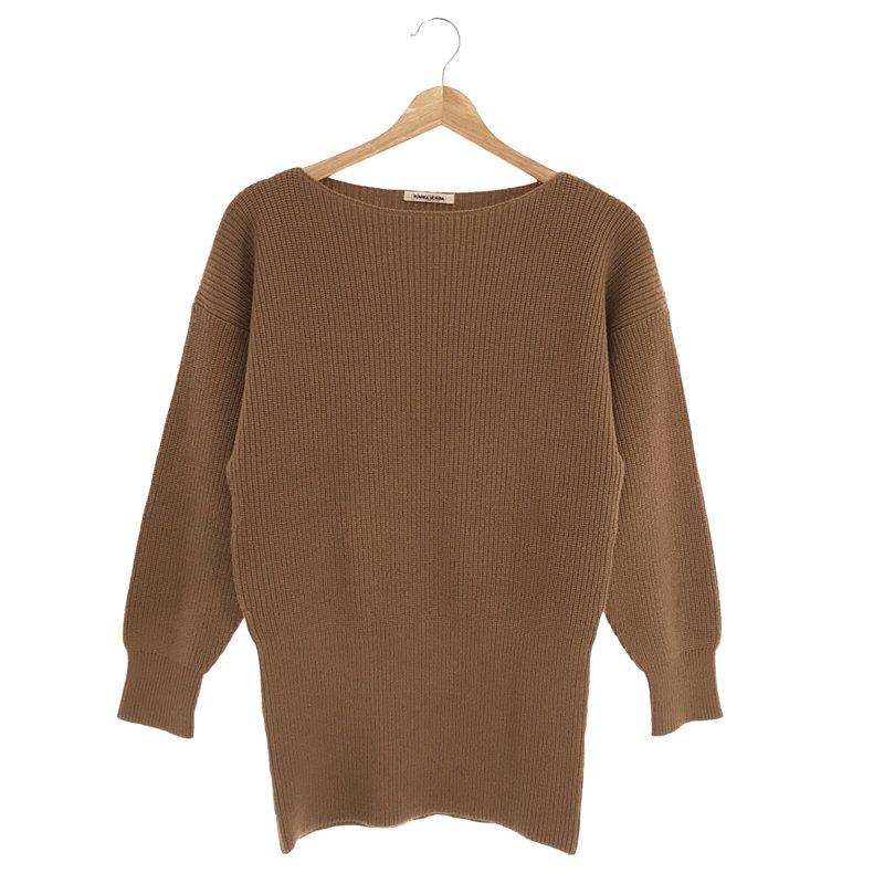 CASHMERE BOAT NECK SWEATER ニット