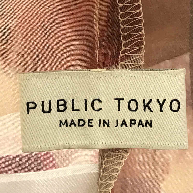 PUBLIC TOKYO / パブリックトウキョウ 総柄シアーシャツ