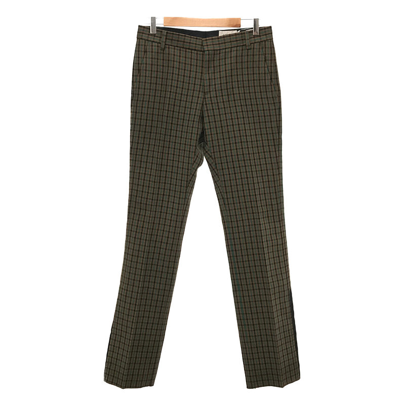 GINGHAM STRAIGHT LEG TROUSER パンツ