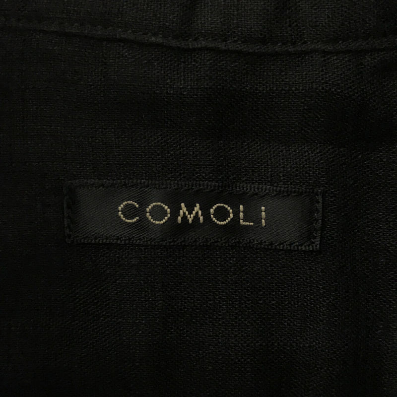 COMOLI / コモリ リネンWクロス プルオーバーシャツ V01-02018