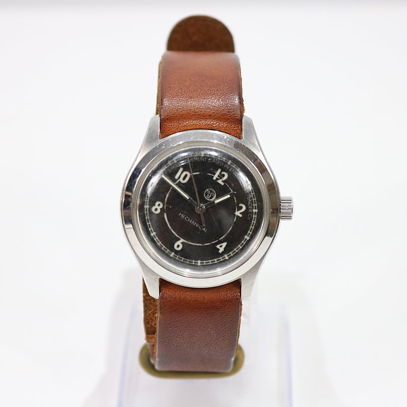 美品 TENDER Co 手巻き 時計 BLACK DIAL - 腕時計(アナログ)