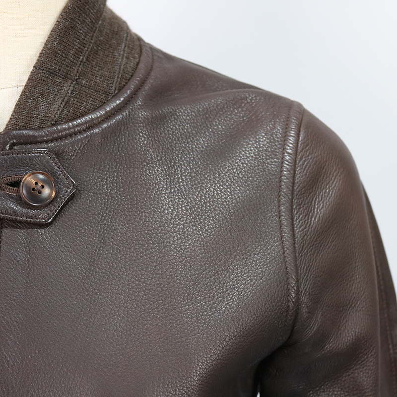 NIGEL CABOURN WOMAN / ナイジェルケーボン ウーマン ジップアップレザーブルゾン