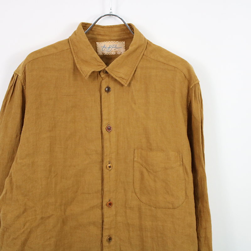 regular collar classic shirts リネンシャツThe crooked Tailor / ザクルーキッドテーラー