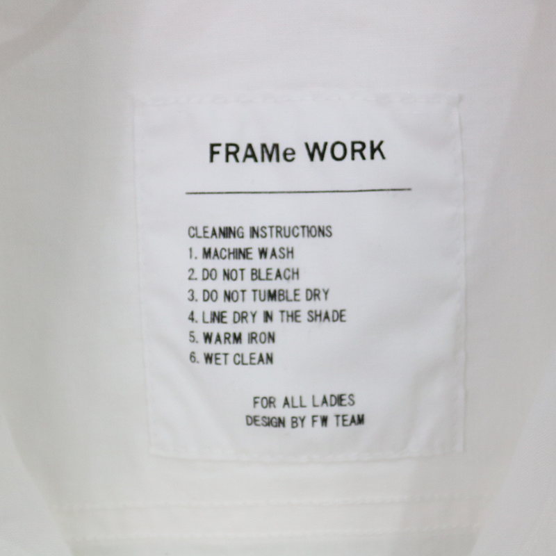 Framework / フレームワーク コットン ダンガリーシャツ white