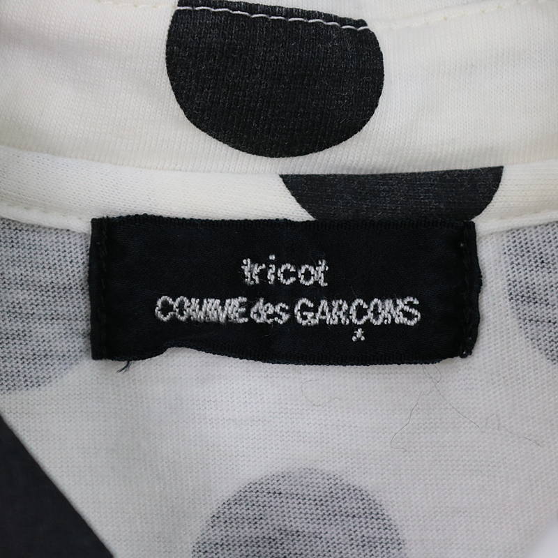 tricot COMME des GARCONS / トリココムデギャルソン ラウンドカラードット半袖シャツ