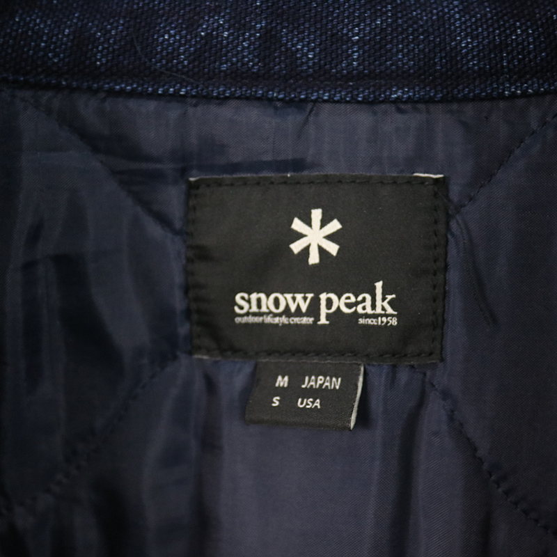 SNOW PEAK / スノーピーク thinsulate  デニム ドテラジャケット