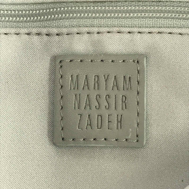 MARYAM NASSIR ZADEH / マリアム・ナッシアー・ザデー サテン ギャザー ハンド バッグ 保存袋付き