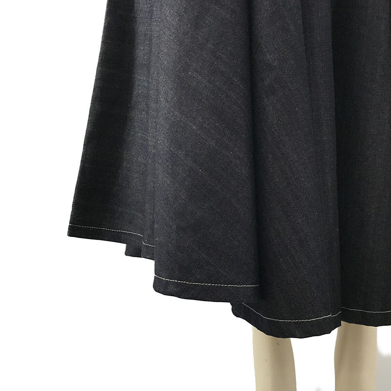 super flare denim skirt スーパーフレアデニムスカート ベルト付きfoufou / フーフー