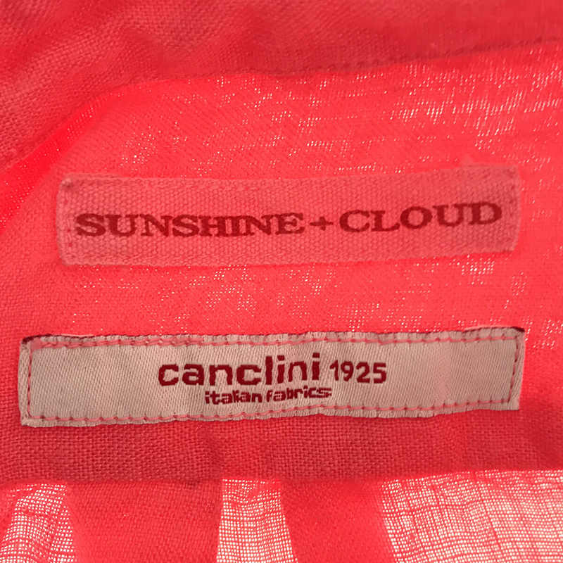 sunshine+cloud / サンシャインクラウド canclini 1925 リネン ボタンダウン シャツ