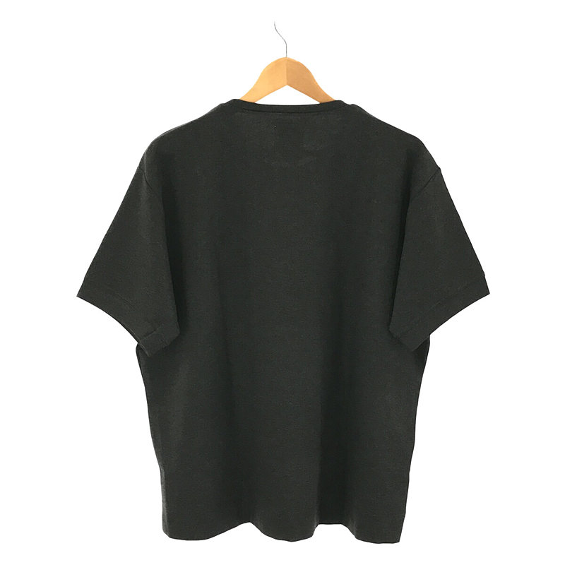 RE made in tokyo japan / アールイーメイドイントウキョウジャパン DRESS JERSEY WIDE T-SHIRT ドレス ジャージー charcoal grey