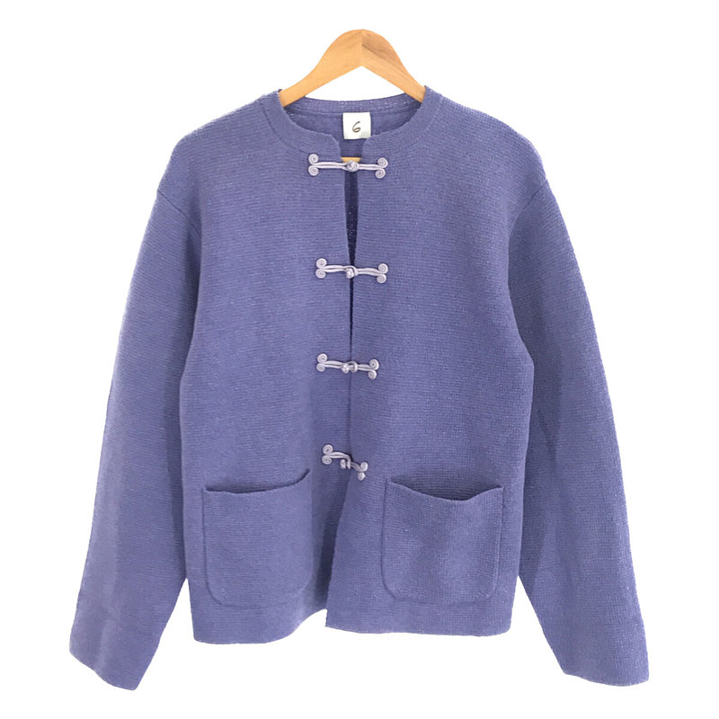 KNIT CHINA MOTIF CARDIGAN ニット チャイナ モチーフ カーディガン