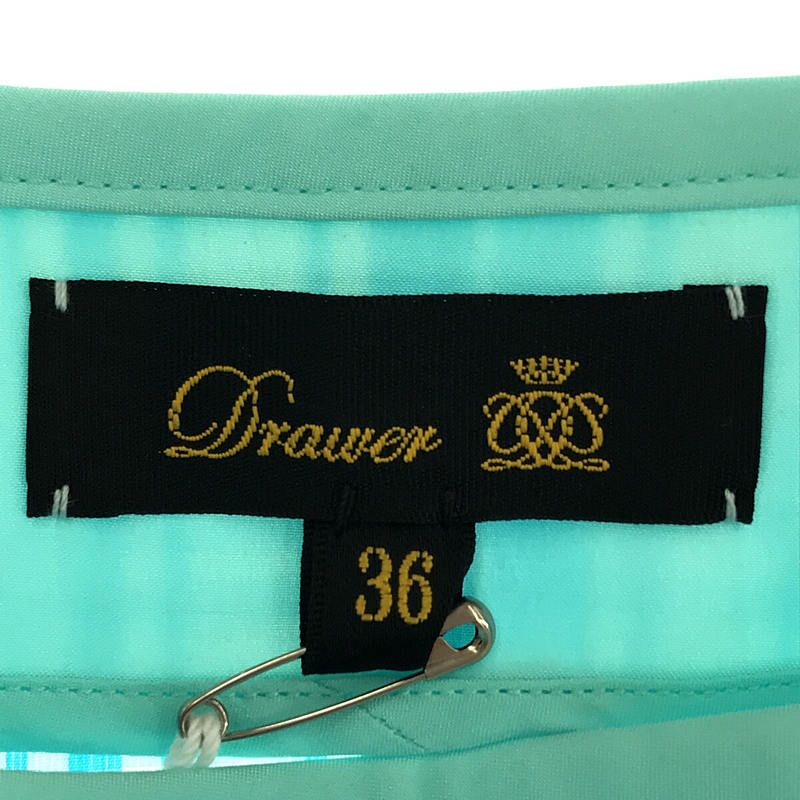 Drawer / ドゥロワー コットン シルク タータン チェック ロング スカート