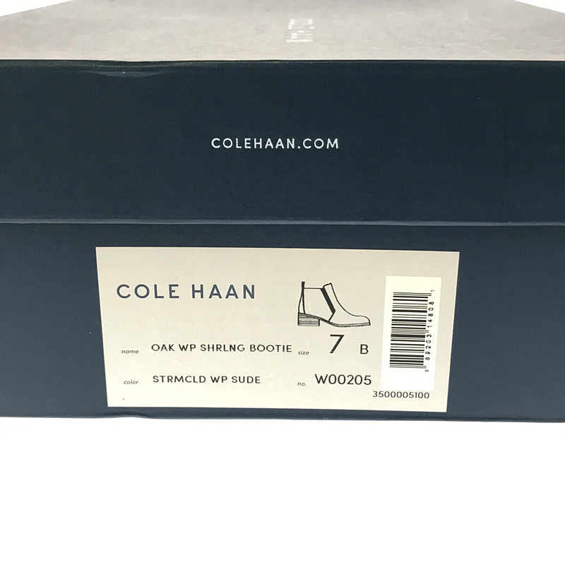 COLE HAAN / コールハーン OAK WP SHRLNG BOOTIE ウォータープルーフ レザー サイドジップ ブーティ 箱付き