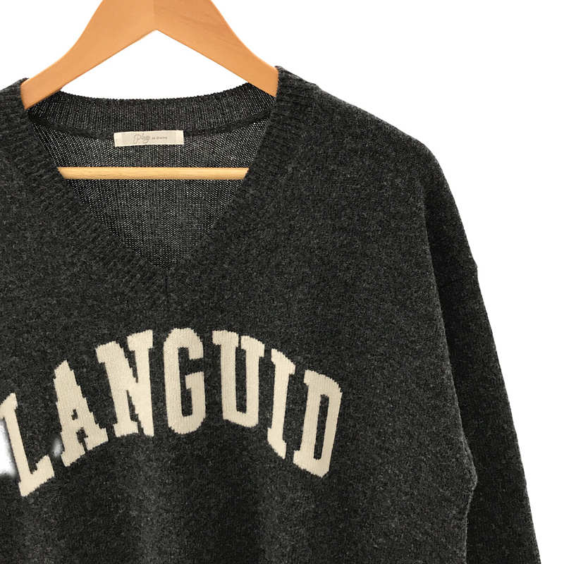 LANGUID logo ニット2 | ブランド古着の買取・委託販売 KLD USED CLOTHING