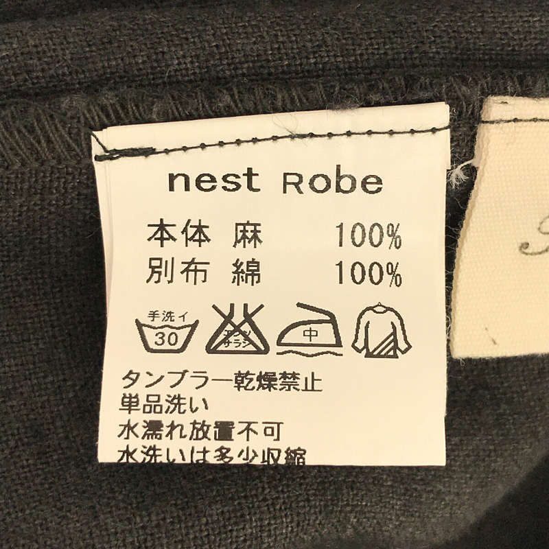 nest robe / ネストローブ リネン ストレート ワーク パンツ