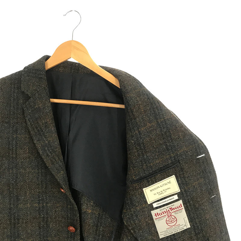 Harris Tweed ハリスツイード 別注 フランス製 CYCLING JACKET くるみ