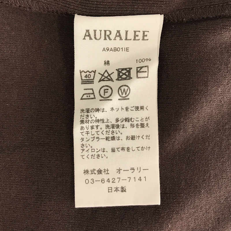 AURALEE / オーラリー AURALEE FOR IENA コットン 長袖カットソー Ｔシャツ br