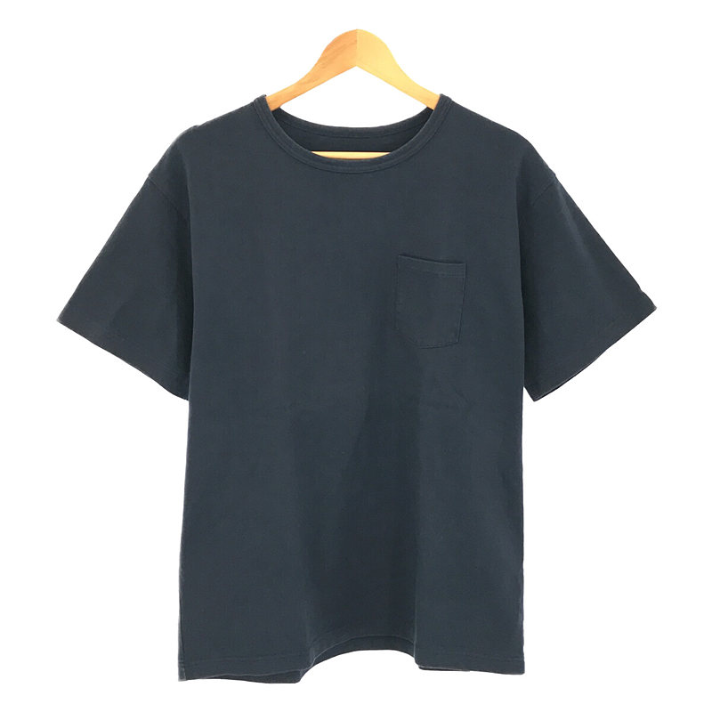 HEAVY WEIGHT POCKET TEE ヘビーウェイト クルーネック 胸ポケット Tシャツ  navy