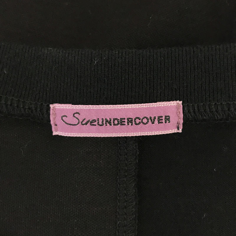 Sue UNDERCOVER / スーアンダーカバー アシンメトリー ギャザー プリーツ ノースリーブ カットソー ワンピース