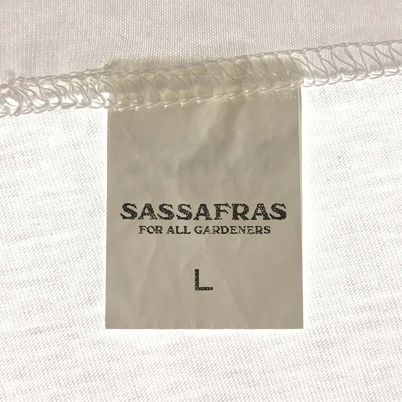 SASSAFRAS / ササフラス コットン クルーネック プリント Tシャツ カットソー