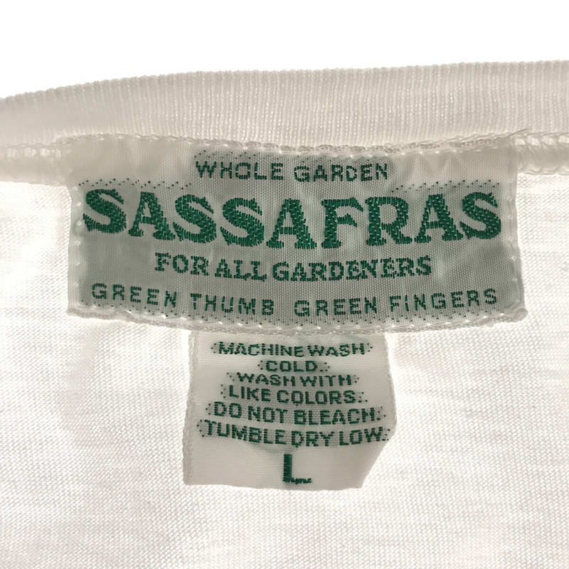 SASSAFRAS / ササフラス コットン クルーネック プリント Tシャツ カットソー