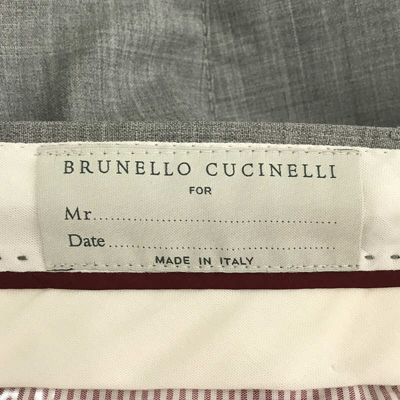 BRUNELLO CUCINELLI / ブルネロクチネリ ウール 2タック スラックス