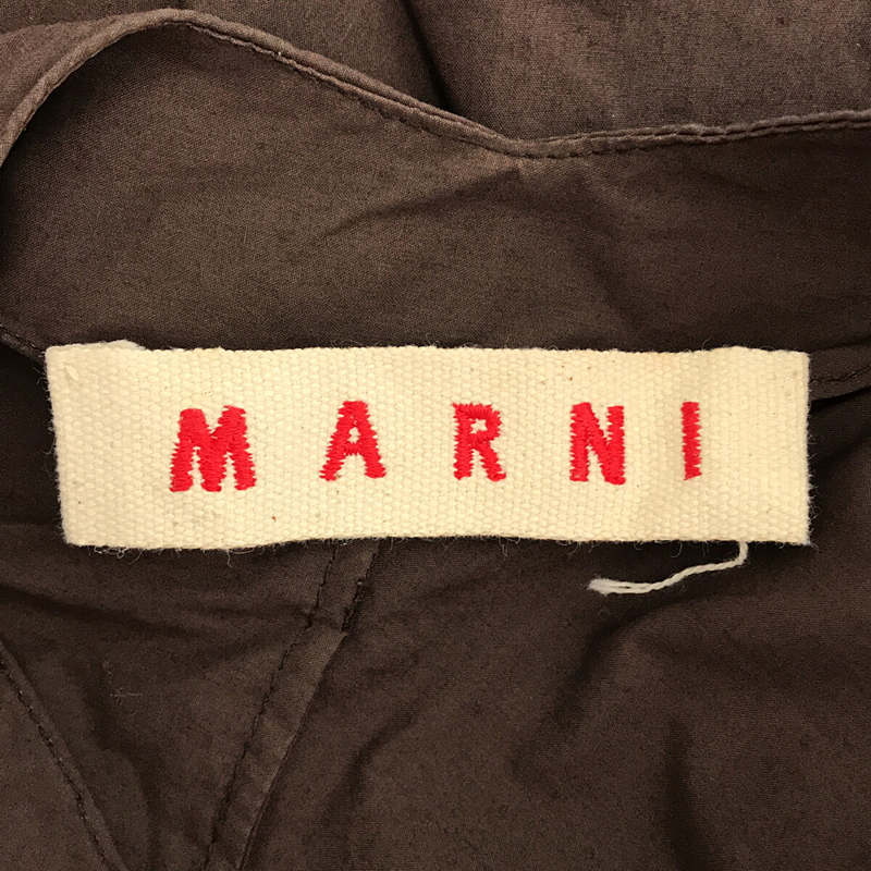 MARNI / マルニ コットン ボックスプリーツ ノースリーブ チュニック