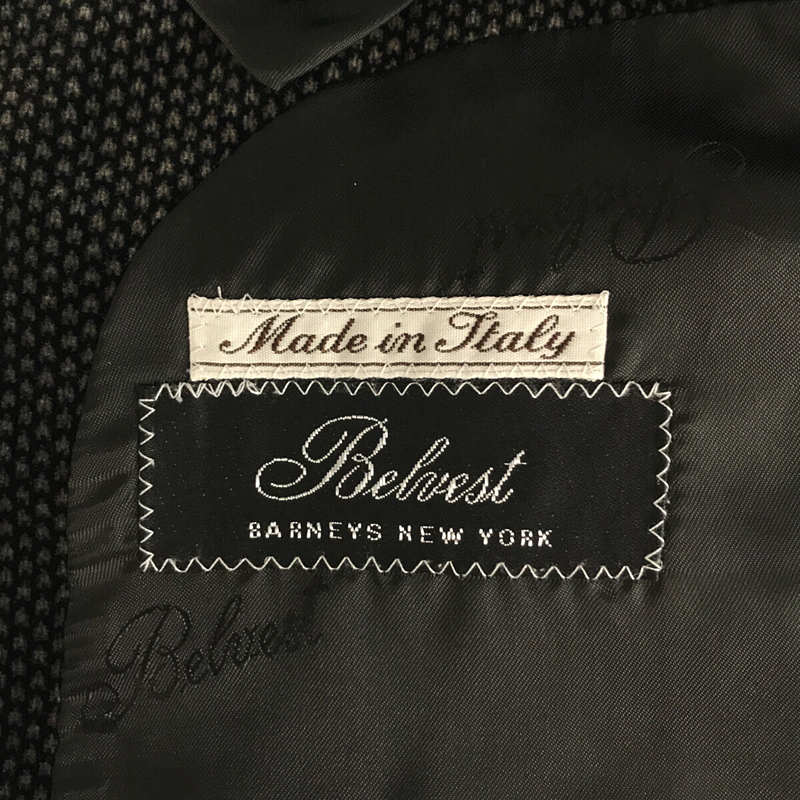 BELVEST / ベルベスト × BARNEYS NEW YORK イタリア製 ベルベット ピークドラペル センターベント 1B テーラード ジャケット