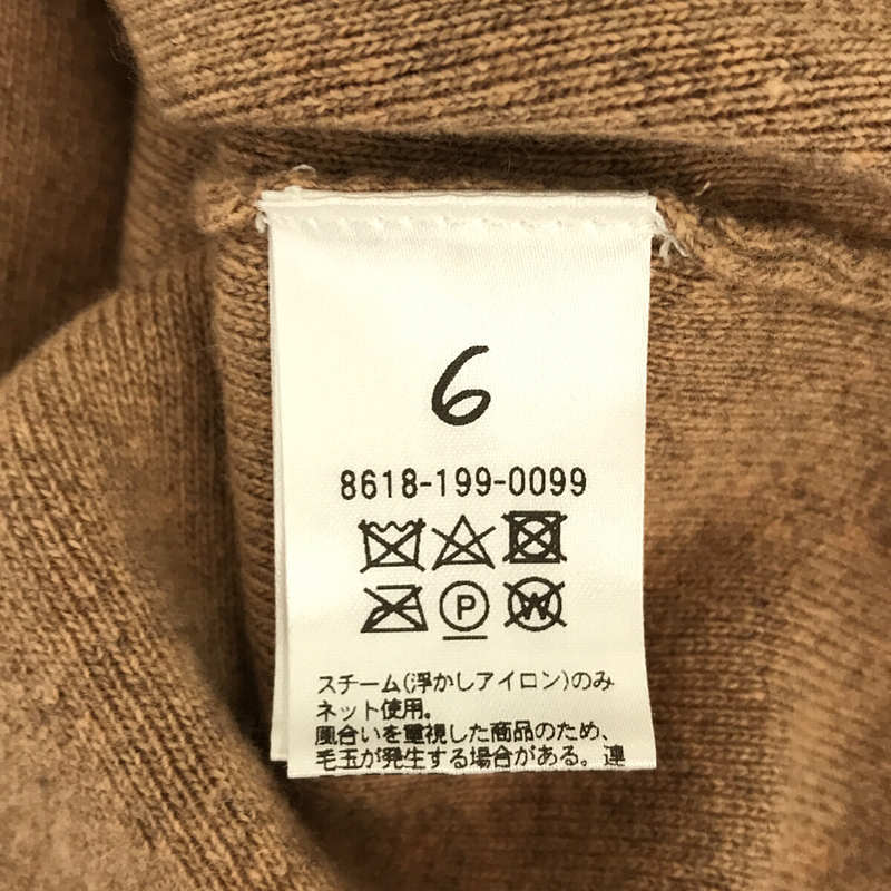 6(ROKU) / ロク COTTON WOOL KNIT PONCHO コットン ウール ニット ノースリーブ ポンチョ