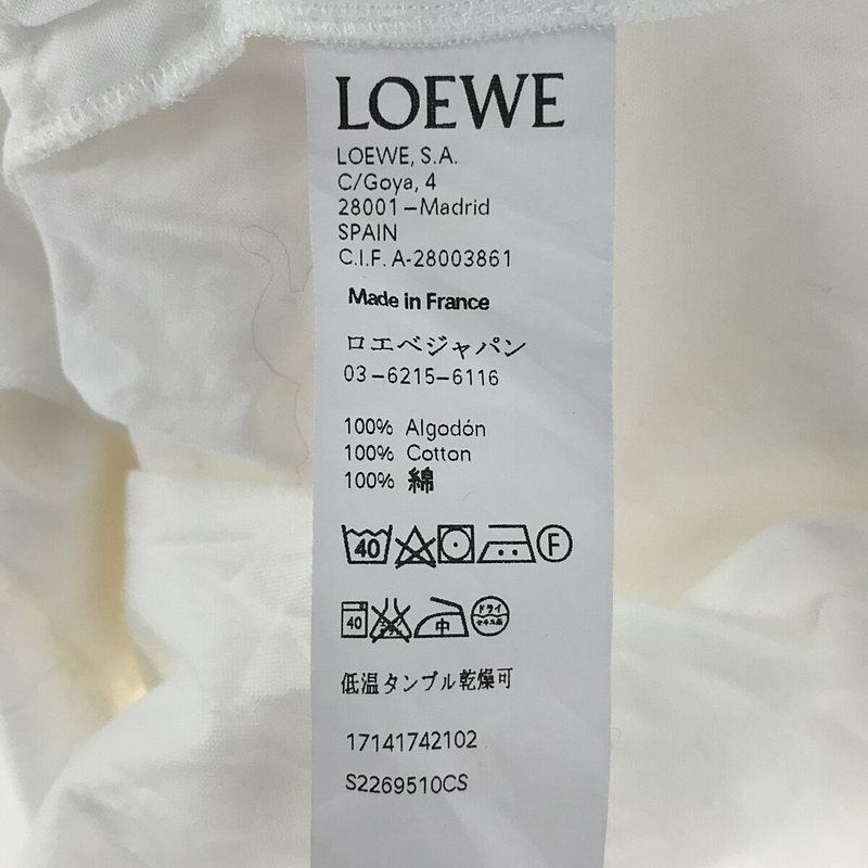 LOEWE / ロエベ フランス製 コットン パッチワーク ロング シャツ ワンピース ドレス