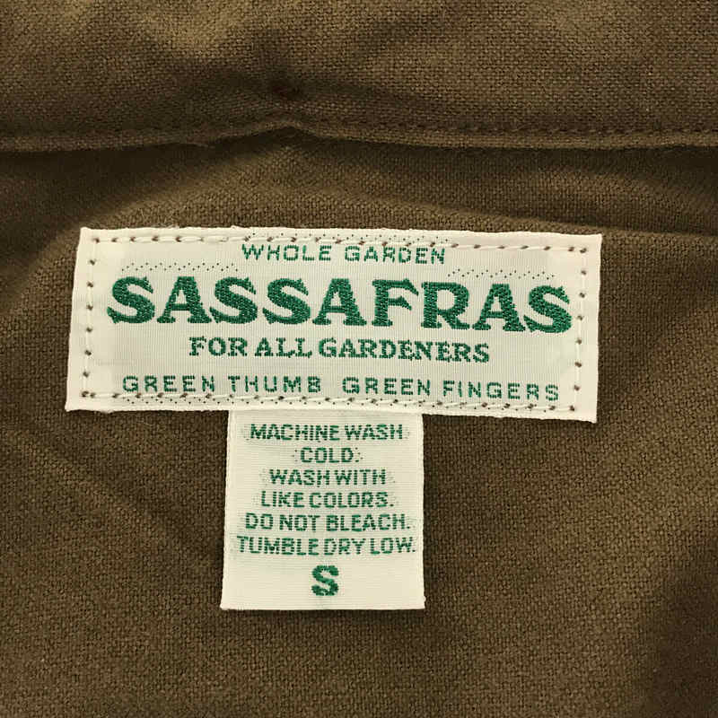 SASSAFRAS / ササフラス Wheel Barrow Shell Shirt cotton プルオーバー ウィールバロー シェル シャツ SF-211859