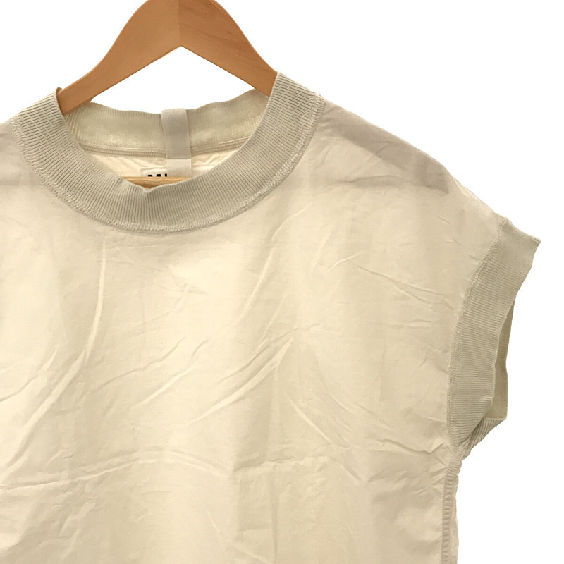 MHL HIGHCOUNT COTTON LINEN ノースリーブTシャツ-