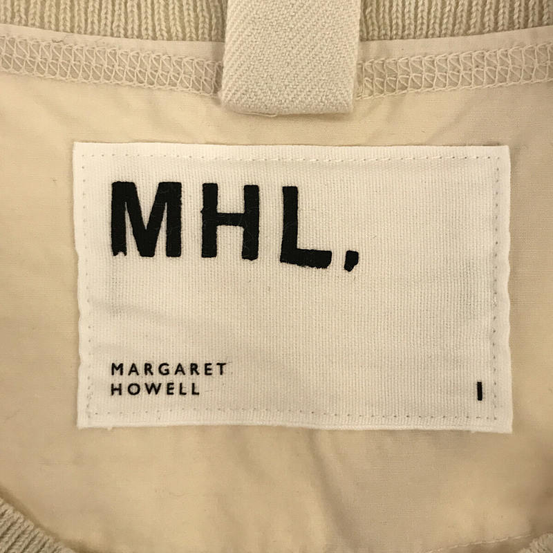 MHL. / エムエイチエル マーガレットハウエル MHL. HIGHCOUNT COTTON LINEN コットン リネン フレンチスリーブ プルオーバーシャツ