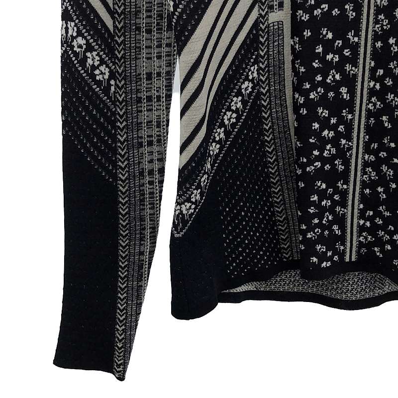 Mame Kurogouchi / マメクロゴウチ Osmanthus Motif Jacquard Pullover 金木犀柄 ジャガード ハイネックニット