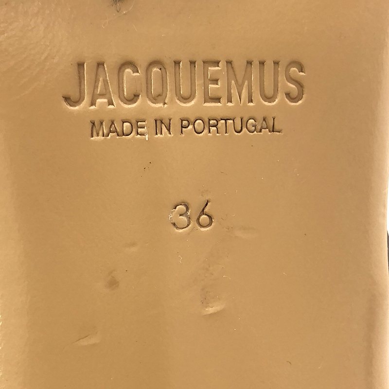 JACQUEMUS / ジャックムス レザーアンクルストラップ サンダル