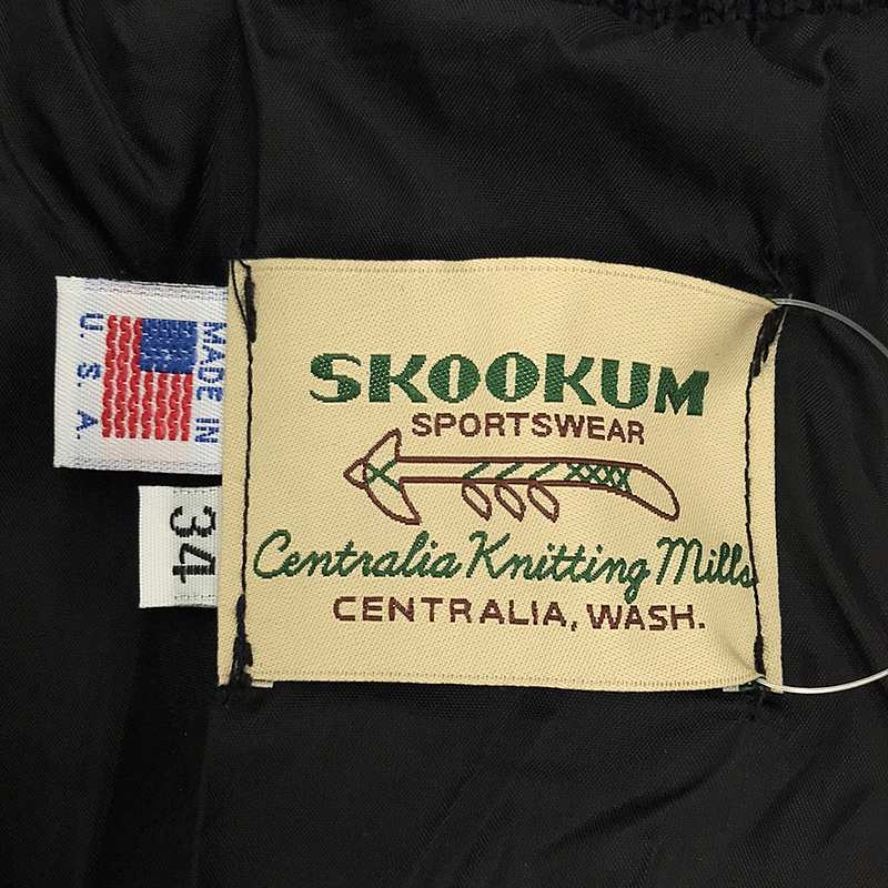 SKOOKUM / スクーカム × rroomm / ルーム 別注 レザー切替 ウール アワードジャケット / スタジャン / 総裏地