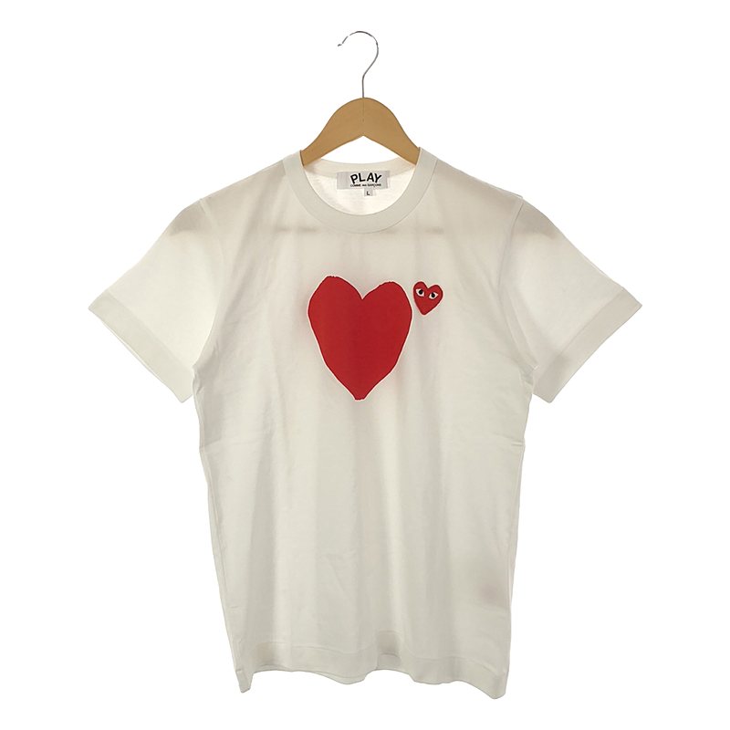 PLAY T-SHIRT WITH RED HEART Tシャツ