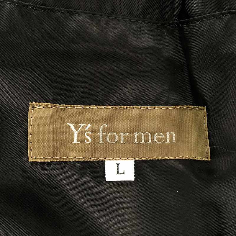 Y's for men / ワイズフォーメンヨウジヤマモト ウールギャバ ダブル フーデッド ロングコート
