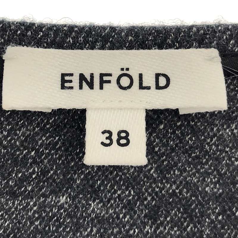 ENFOLD / エンフォルド ウールコットンカットソー