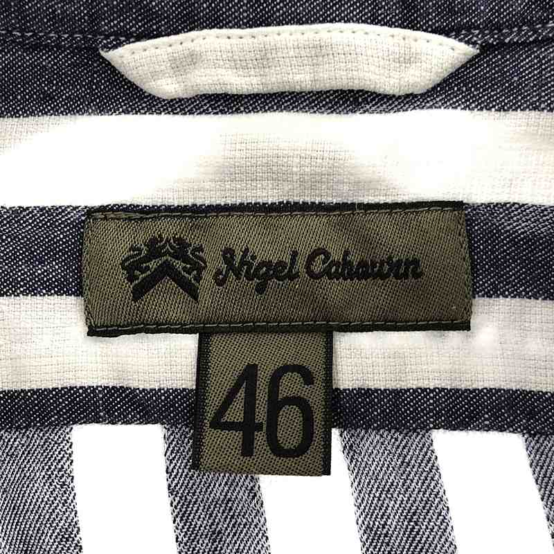 ​NIGEL CABOURN / ナイジェルケーボン リネン ストライプシャツ